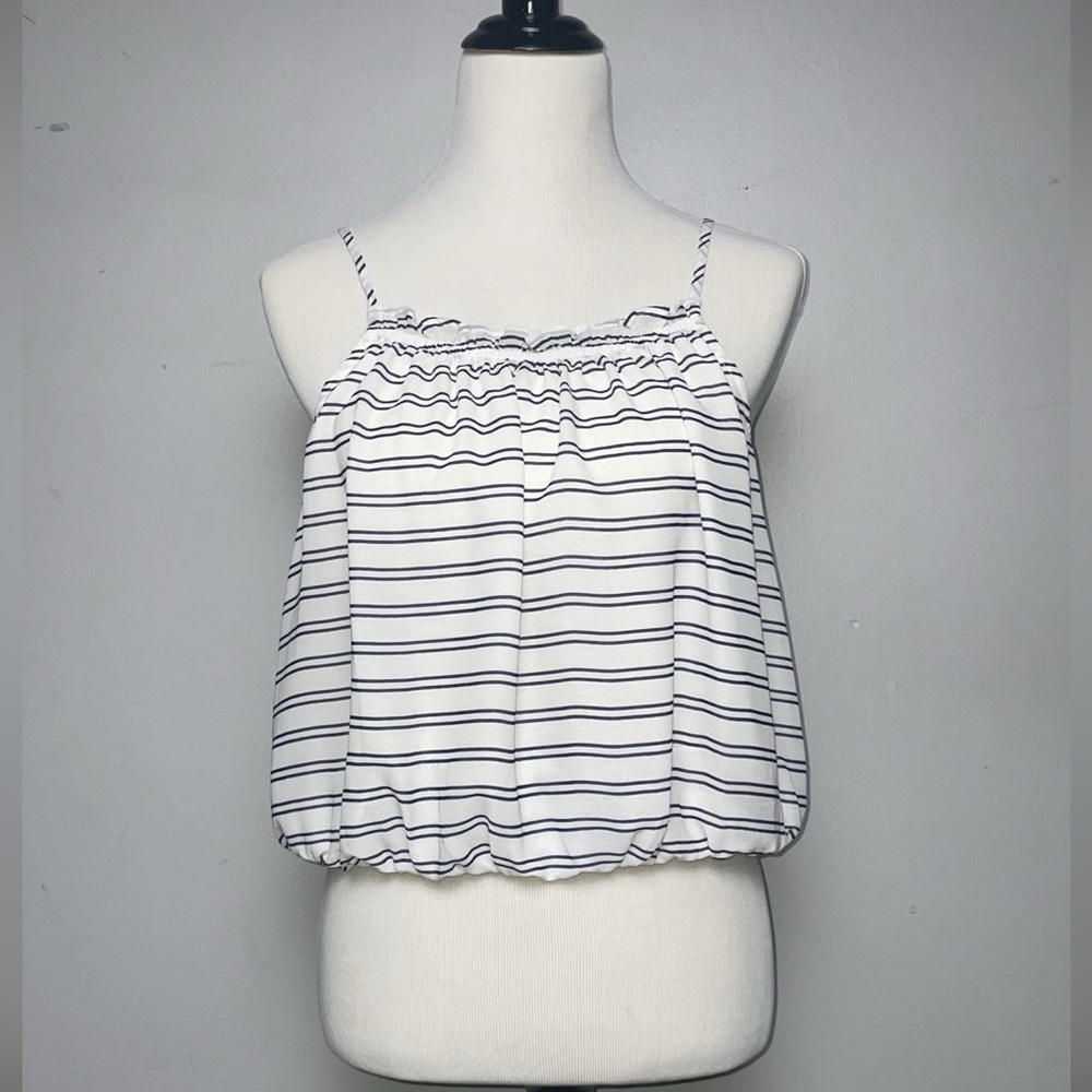 Banana Republic Black and White Striped Camisole